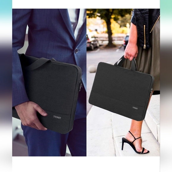 Ytonet Laptop Sleeve Case 17 17.3" Water Resistant Cover TSA Travel Bag NWOT - Picture 11 of 11